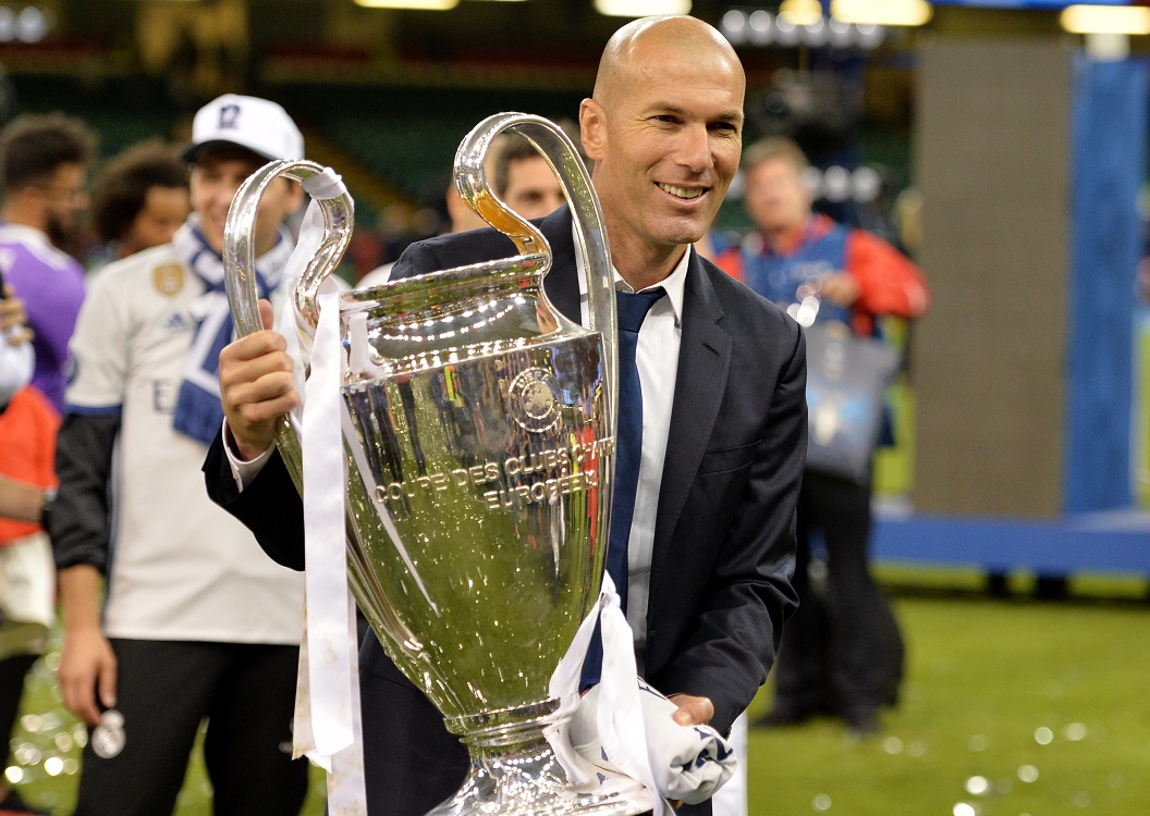Zidane z pucharem