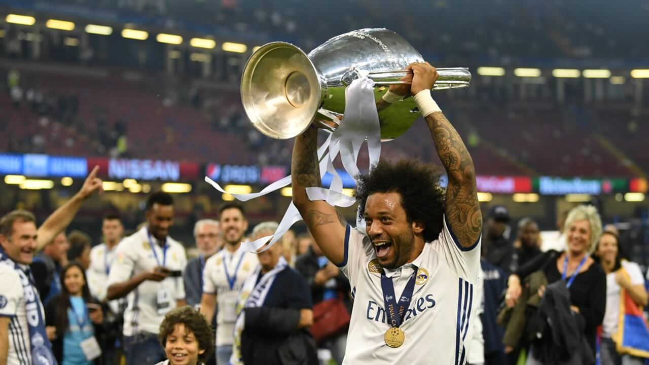 Marcelo z trofeum Ligi Mistrzów