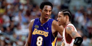 Kobe Bryant i Allen Iverson w 2001 roku