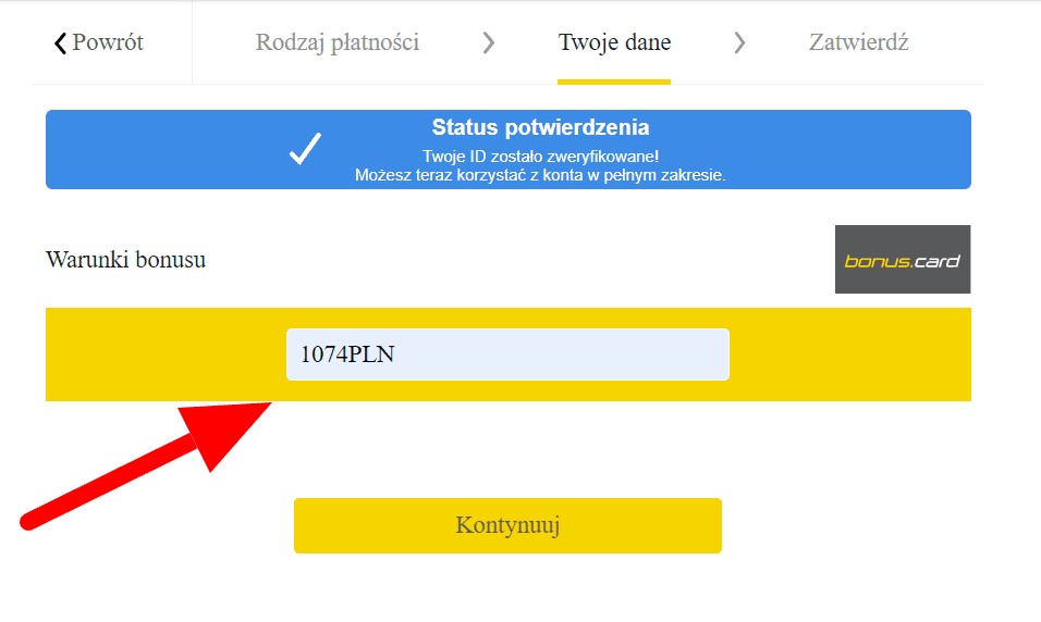Pole kod bonusowy w Totolotku