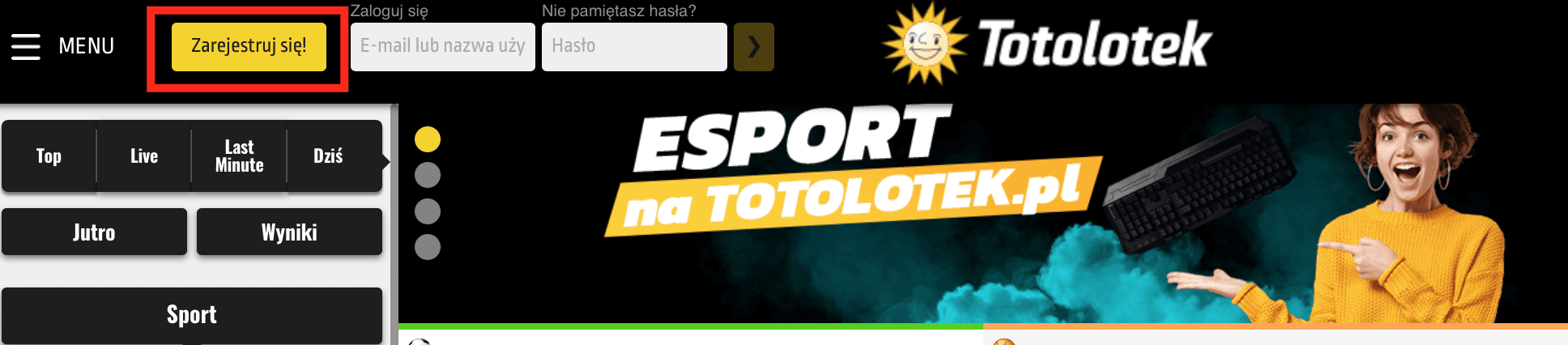 totolotek rejestracja