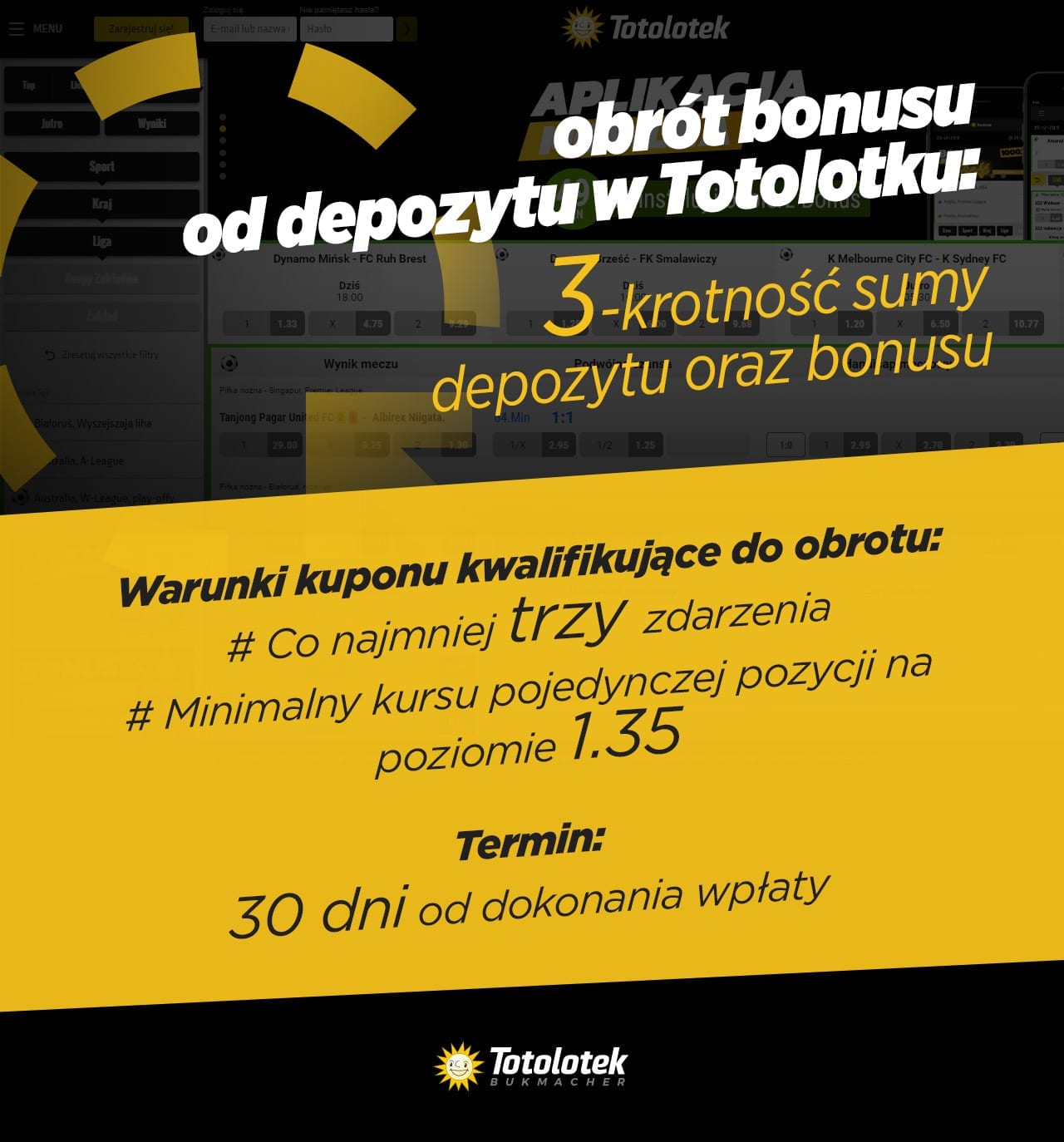 Totolotek bonus - obrót