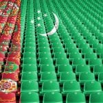 Siedzenia flaga Turkmenistan