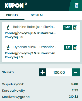 Kupon na Białoruś 30.05. BETFAN