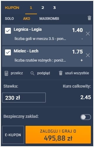 Kupon Totolotek Puchar Polski 