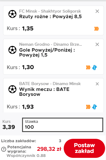 Białoruś AKO 27.06. Betclic