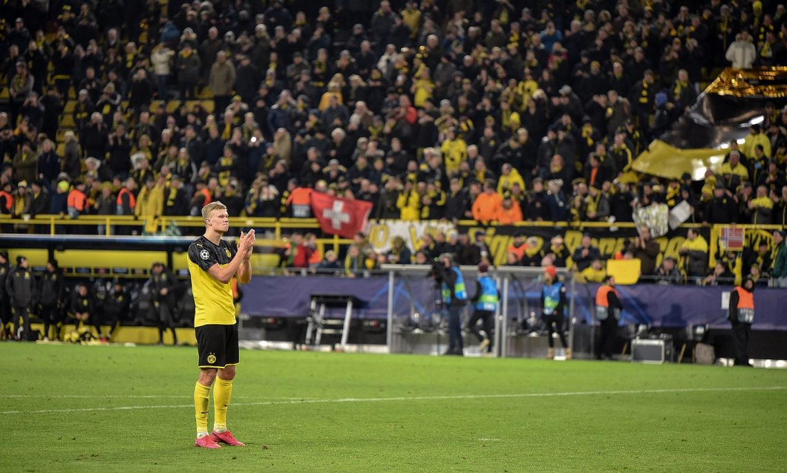 Erling Haaland i Borussia Dortmund kibice