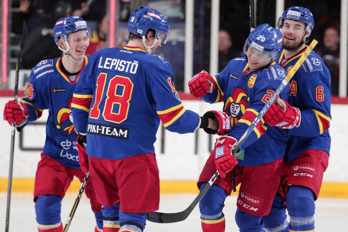 Zawodnicy Radość KHL Jokerit