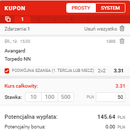 Singiel Superbet KHL na 13.01.