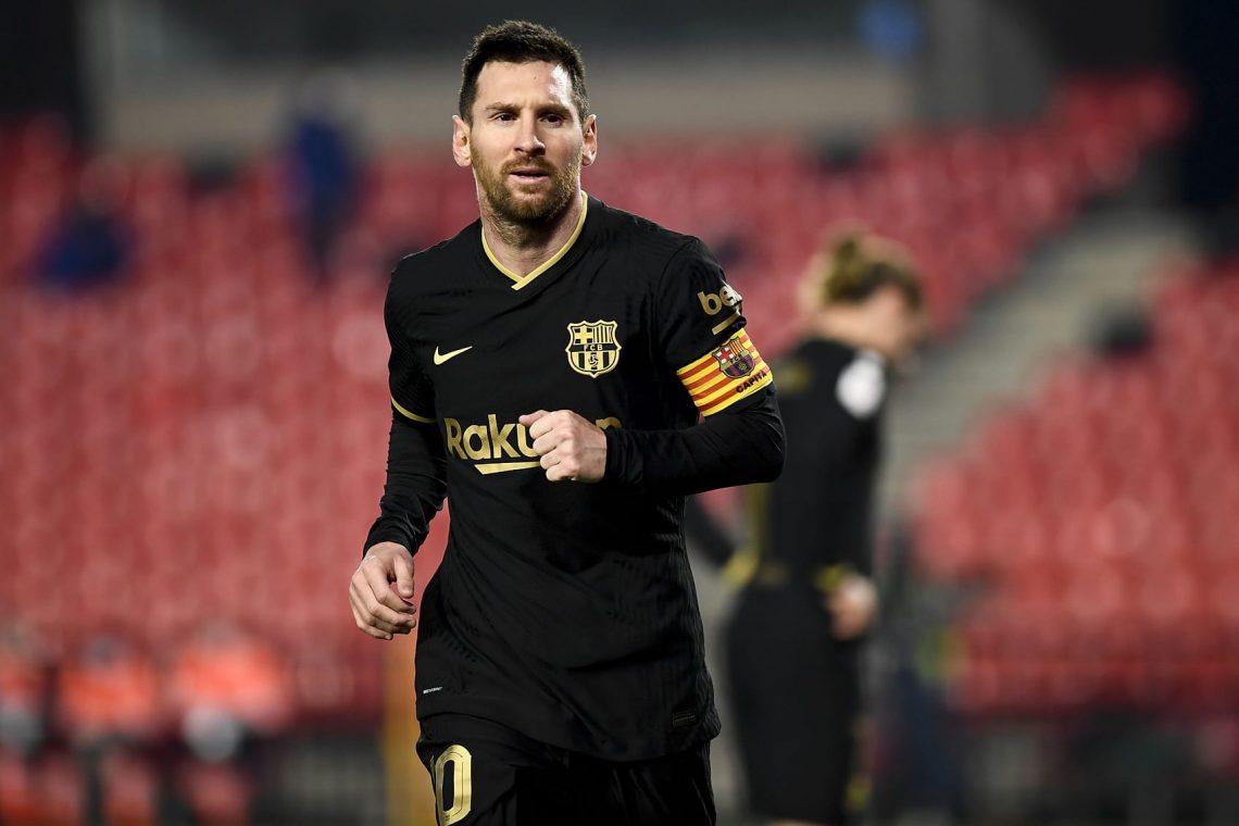 Leo Messi w meczu Barcelony