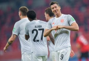 Lewandowski w meczu z Al Ahly