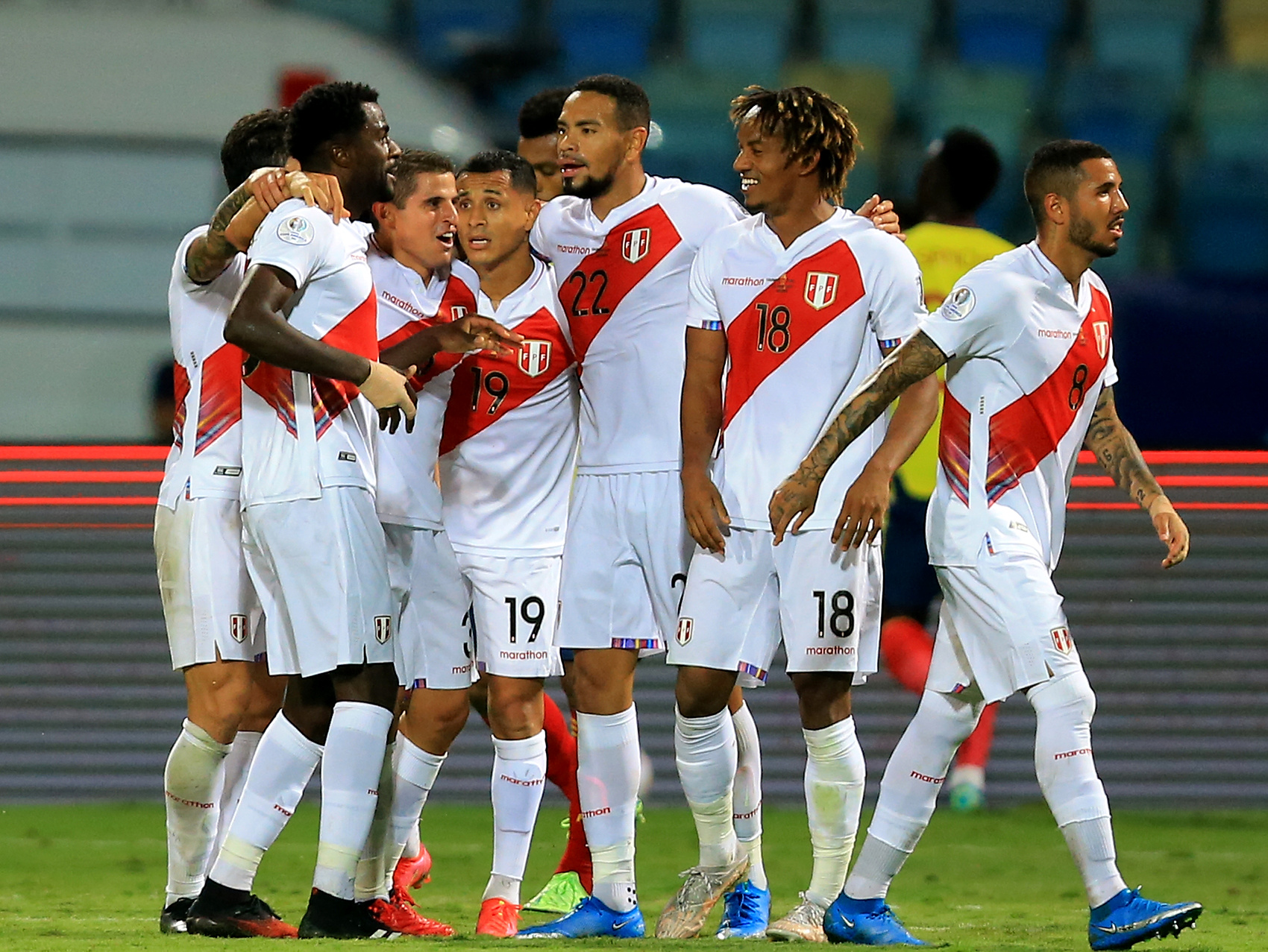 Zawodnicy Peru po golach
