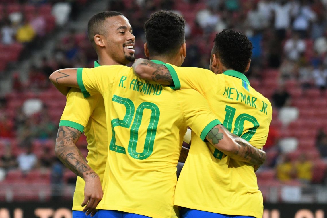 Neymar, Firmino i Jesus po strzelonym golu - kupon 08.06