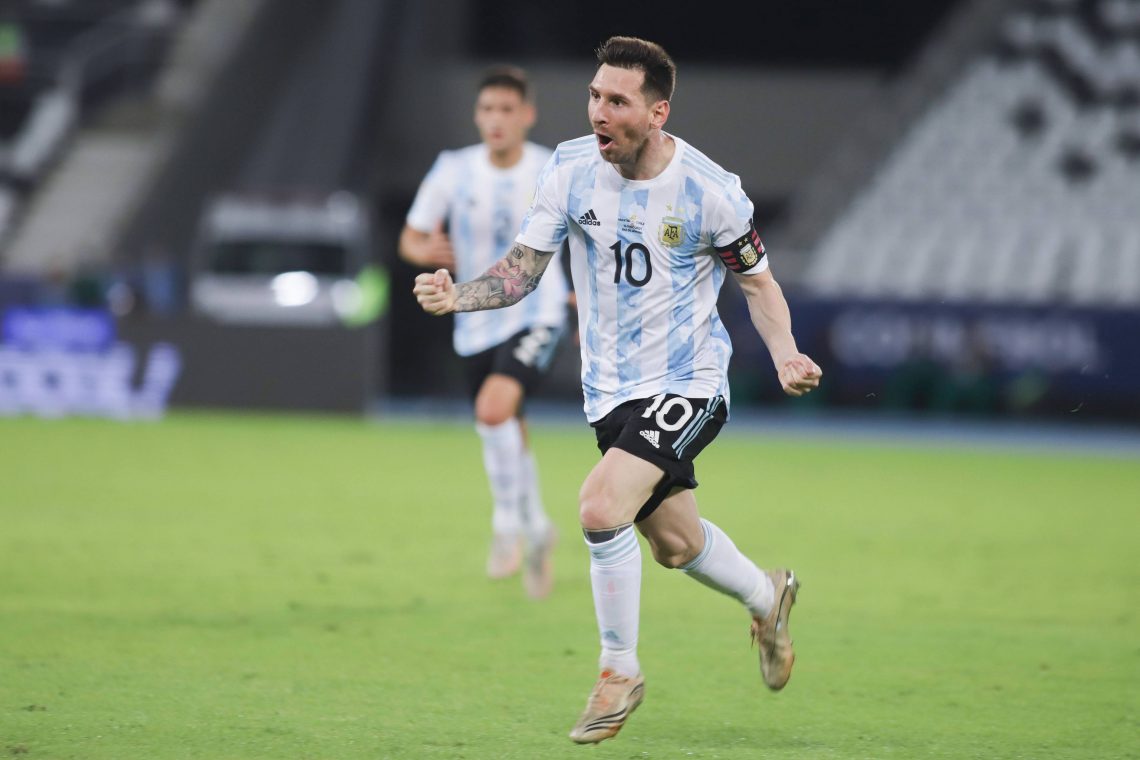 Leo Messi po strzelonym golu - kupon Copa America 18.06