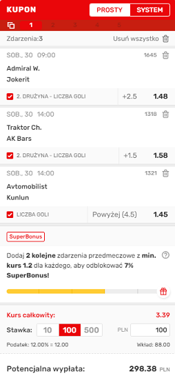 KHL Superbet na 30.10.