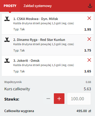 KHL Fuksiarz na 26.12.