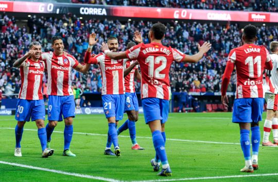 Atletico Madryt radość po zdobyciu gola La Liga 08.01.2022