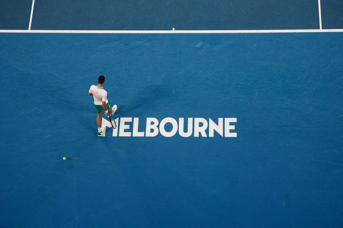 Kort Australian Open zakład długoterminowy ATP 15.01.2022 Novak Djokovic