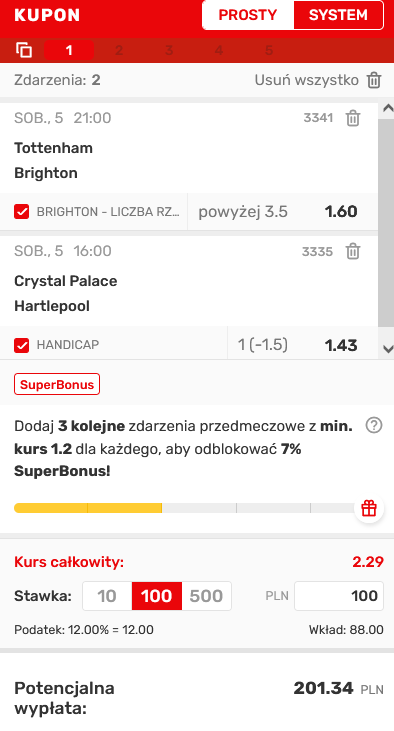 kupon Superbet - FA Cup 05.02.