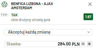 kupon solo benfica - ajax totalbet