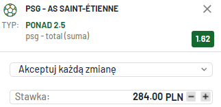 kupon solo psg - st. etienne totalbet