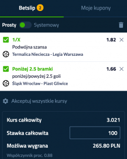 kupon ekstraklasa