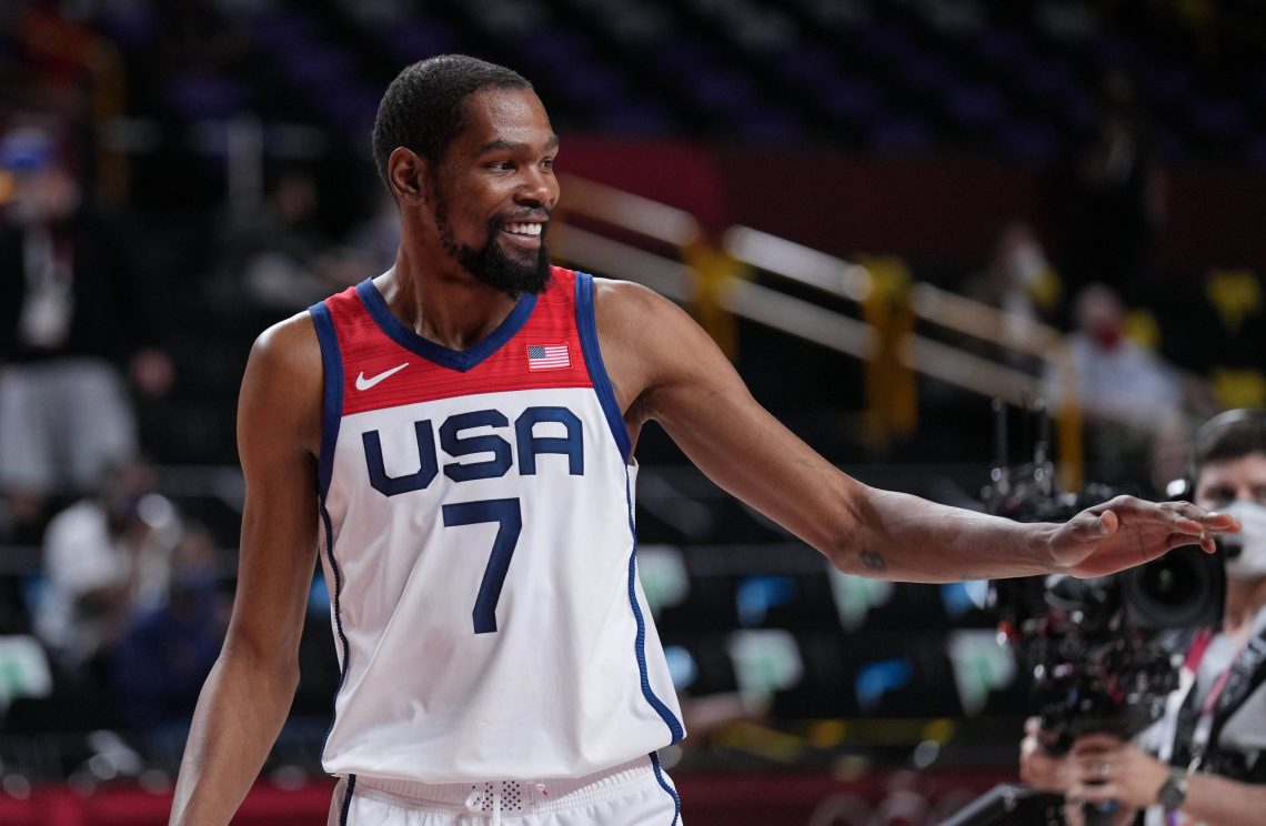 Kevin Durant reprezentant USA oraz gracz Brooklyn Nets; NBA 06.03.2022