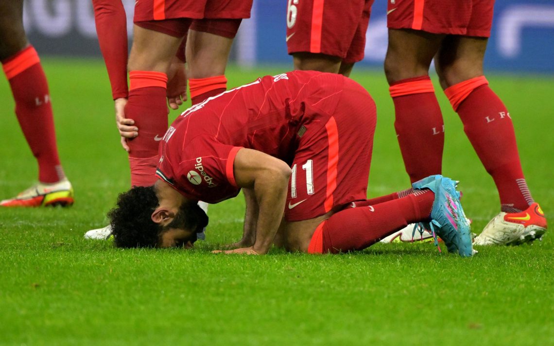 Mohamed Salah po strzeleniu gola