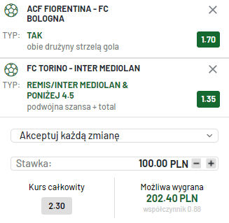 kupon double na mecze serie a totalbet