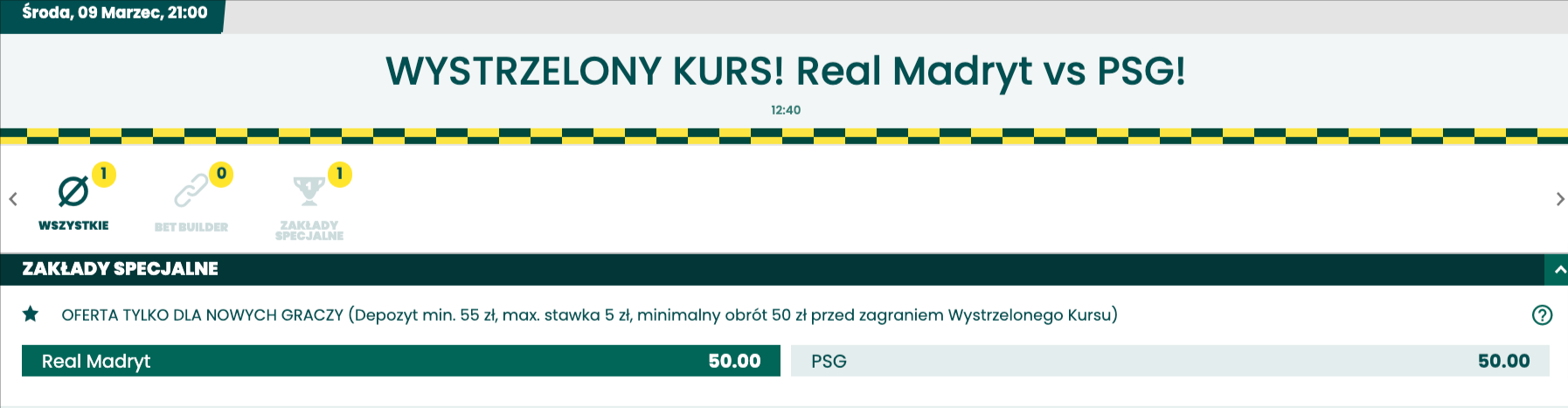 real psg kursy 50