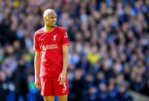 Fabinho podczas meczu z Brightonem