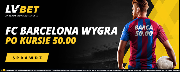 baner od lvbet na kurs 50.00 na barcelonę