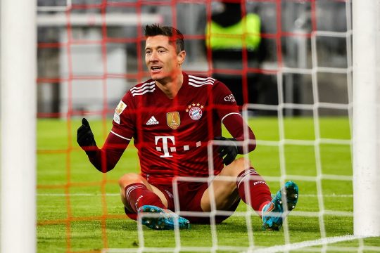 Lewandowski w meczu Bayernu