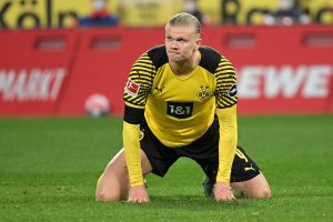 haaaland w meczu bvb