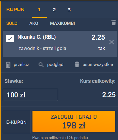 kupon SEO RB Lipsk - Atalanta 06.04.