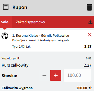 kupon SEO Korona - Górnik 30.04.