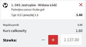 kupon solo gks jastrzębie - widzew fuksiarz