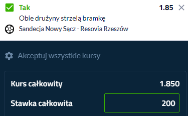 kupon solo sandecja - resovia forbet