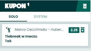 Kupon SEO Betfan Hurkacz vs Cecchinato 26.05.2022