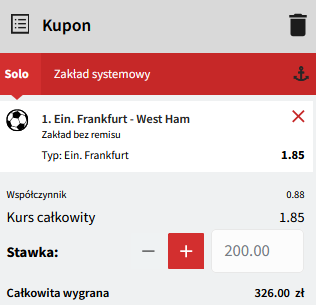 kupon SEO Eintracht - WHU 05.05.