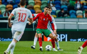 Cristiano Ronaldo i piłkarze Hiszpanii