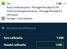 kupon solo portugalia - czechy forbet