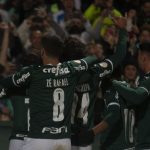 Zespół Palmeiras po strzelonym golu