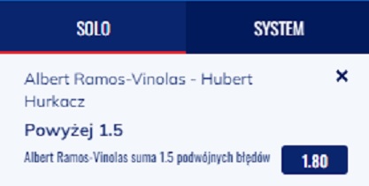 Kupon SEO Etoto podwojne bledy Hurkacz vs Ramos 11.08.2022