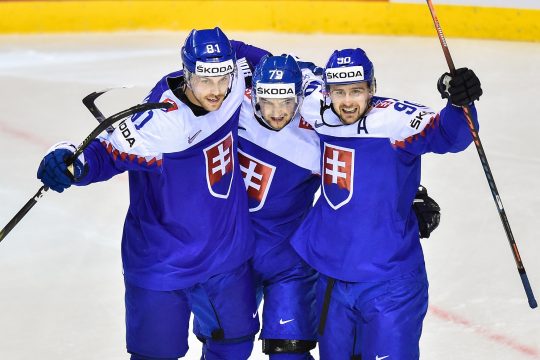 Zawodnicy Słowacji w hokeju