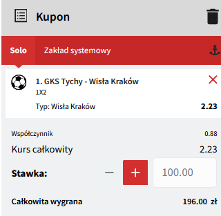 kupon SEO GKS - Wisła 13.08.