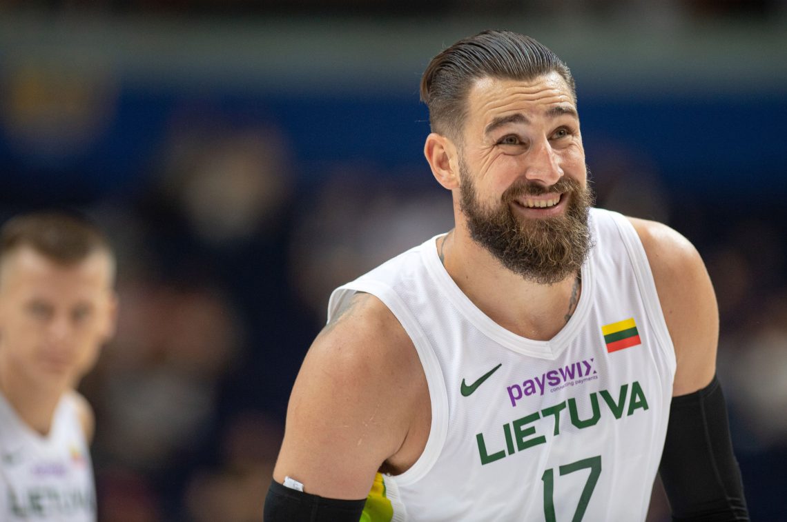 Jonas Valanciunas zawodnik Litwy; eurobasket 04.09