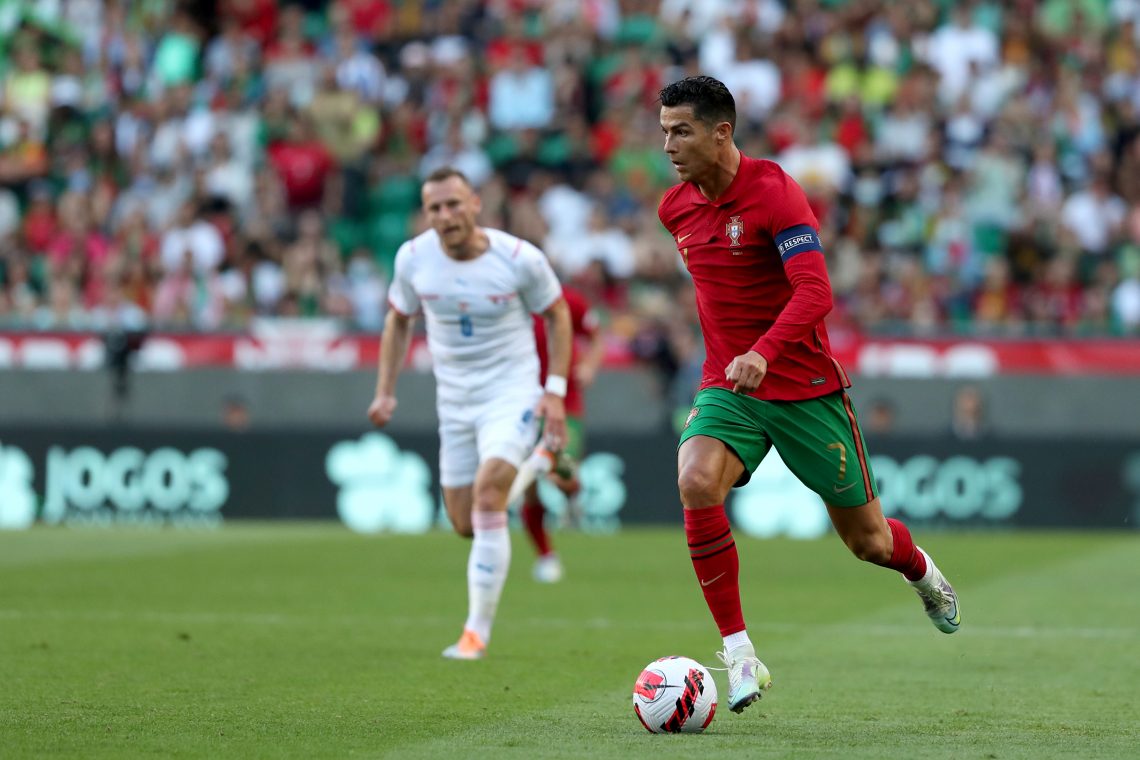 Ronaldo w meczu z Czechami