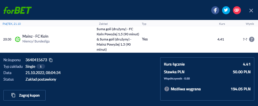 21.10. Forbet Bundesliga