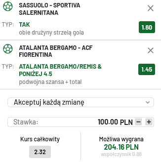 kupon double serie a totalbet